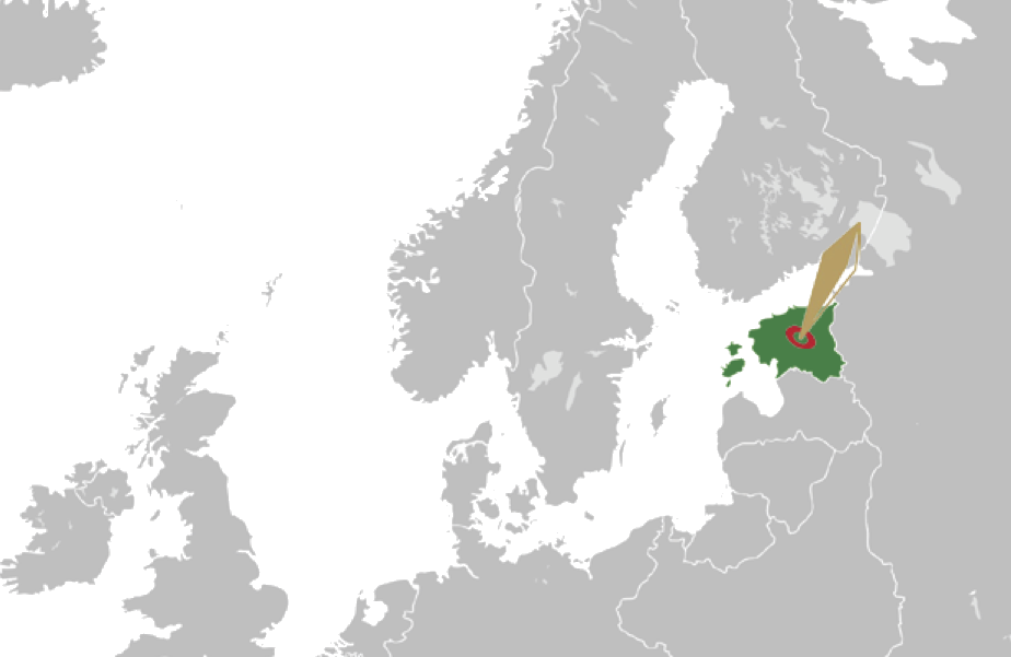 エストニア地図